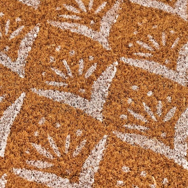 Otirač od kokosovih vlakana 60x40 cm Mini White – Casa Selección-image-1