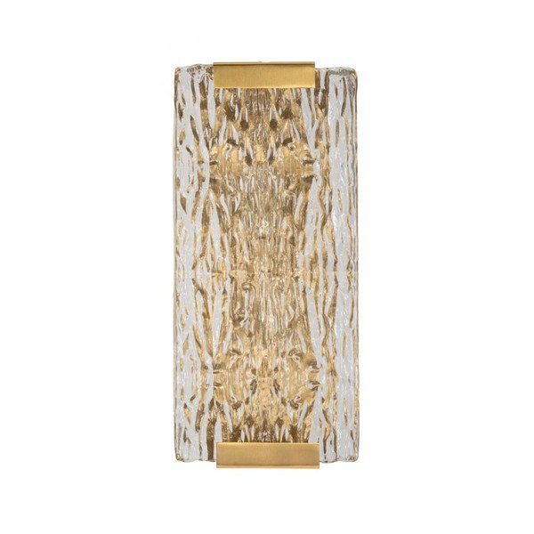 Staklena zidna lampa u zlatnoj boji Oblin – Mauro Ferretti