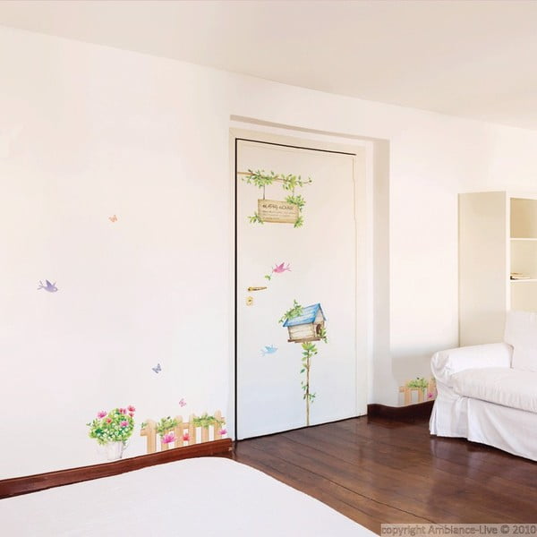 Set naljepnica Ambiance Dandelion Flowers Happy House, 42x30 cm-image-1