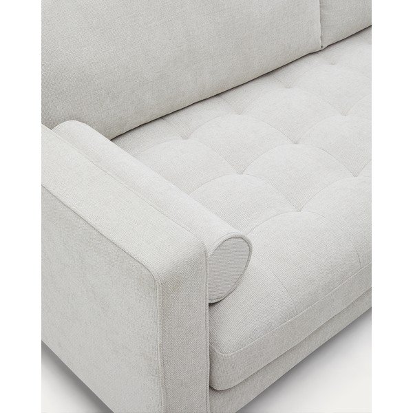 Sofa sivo-bež od šenila 222 cm Debra – Kave Home-image-2