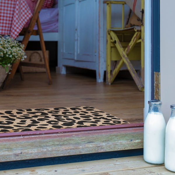 Otirač od kokosovih vlakana 40x60 cm Leopard – Artsy Doormats-image-4