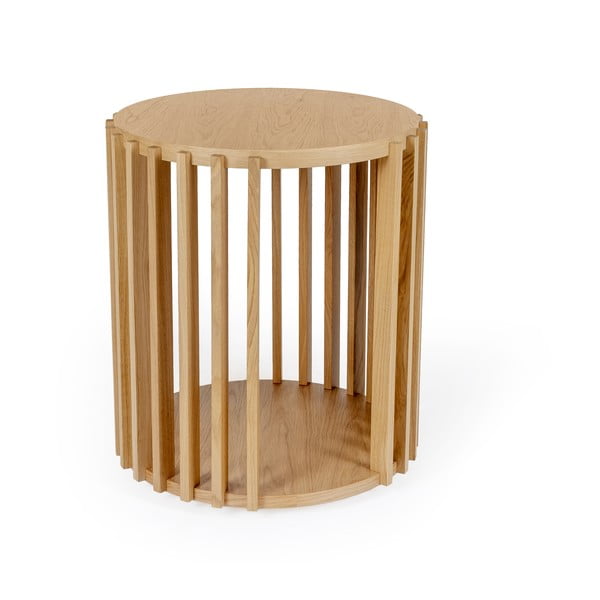 Pomoćni stolić Oakman Drum hrast, ø 53 cm-image-2
