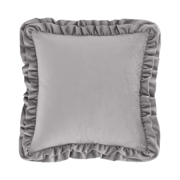 Ukrasni jastuk od samta 43x43 cm Velvet Double Frill – Catherine Lansfield
