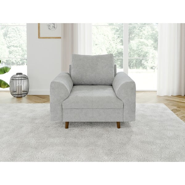 Svijetlo siva fotelja Ariella – Ropez-image-3