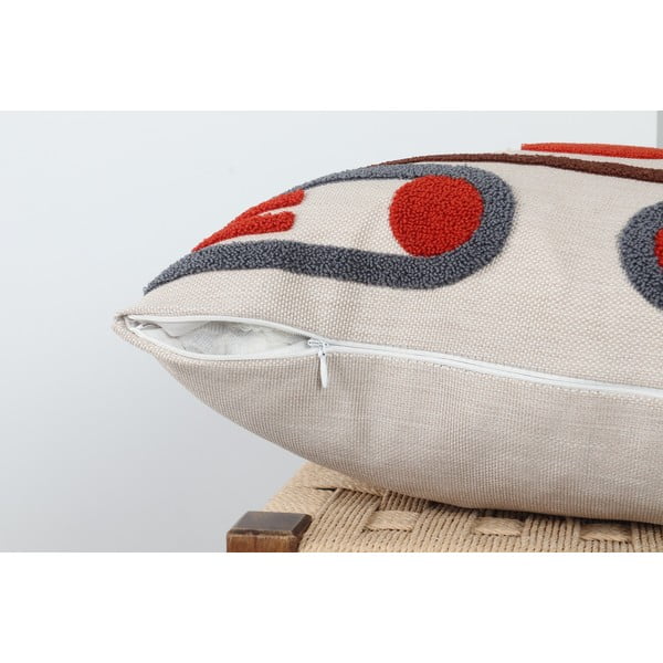 Lanena ukrasna jastučnica 43x43 cm Geometrik – Mioli Decor-image-3