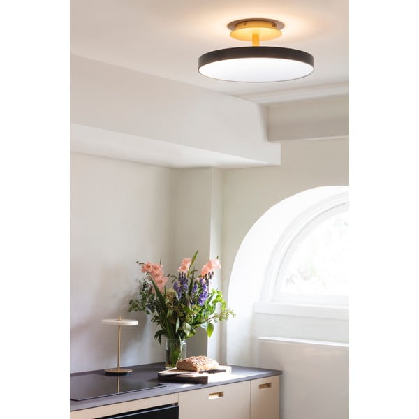 Crna LED stropna svjetiljka s metalnim sjenilom ø 43 cm Asteria Up – UMAGE-image-3