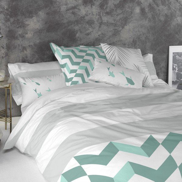 Set od 2 pamučne jastučnice Blanc Zigzag-image-4