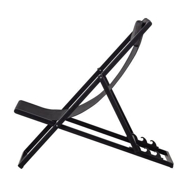Crna metalna sklopiva vrtna ležaljka Esper – Exotan-image-4