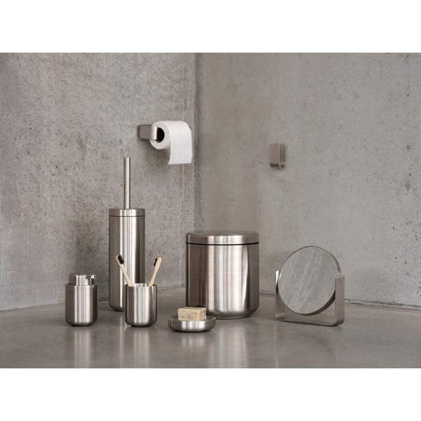 Dozator sapuna od nehrđajućeg čelika u mat srebrnoj boji 250 ml Ume Steel – Zone-image-2