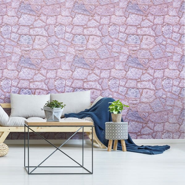 Ukrasna zidna naljepnica Ambiance Rose Stone, 40 x 40 cm