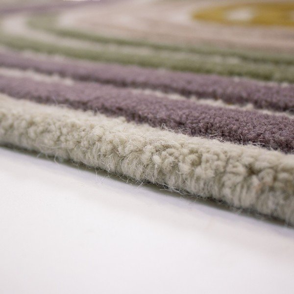 Zeleni ručno rađen vunen tepih 140x200 cm Spiral Shaped  – Flair Rugs-image-3