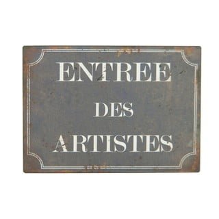 Metalni znak Antic Line Entree Des Artistes