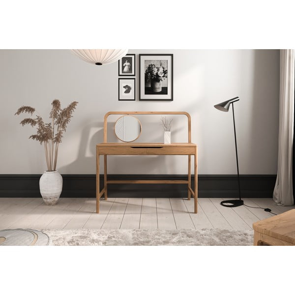 Kozmetički stol od punog hrasta 57x110 cm Twig – The Beds-image-1