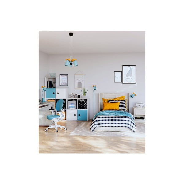 Svijetlo plava stojeća svjetiljka s metalnim sjenilom (visina 133,5 cm) Mouse – GTV-image-1