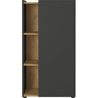 Crno-smeđi ormarić Germania Austin, visina 115 cm