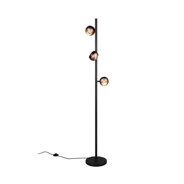Crna/u brončanoj boji LED stojeća svjetiljka (visina 150 cm) Orbit – Trio Select-image-3