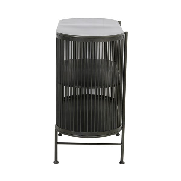 Crna metalna komoda 100x80 cm Yinthe - Light & Living-image-4