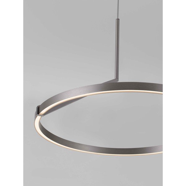 LED viseća svjetiljka aluminijska s mogućnosti zatamnjivanja u srebrnoj boji ø 60 cm Tilia – Nova Luce-image-2