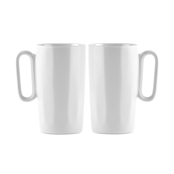 Bijele šalice u setu 2 kom od kamenine 330 ml Fuori – Vialli Design