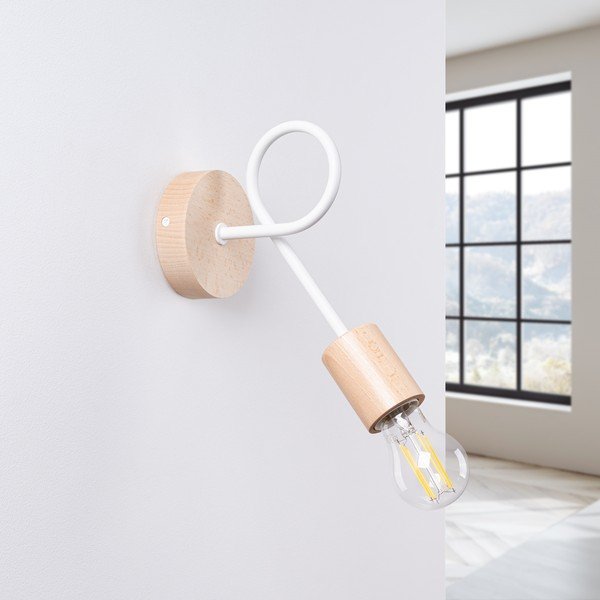 Zidna lampa u prirodnoj boji Tumber – Sollux-image-2