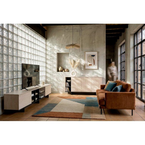 Crna TV komoda 230x44x36 cm Cequoia – Marckeric-image-1