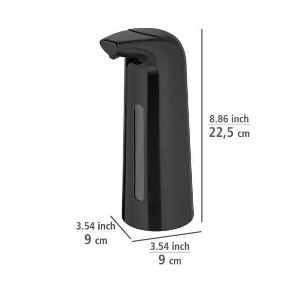 Crni automatski plastični dozator za sapun 0,4 l Larino - Wenko-image-3