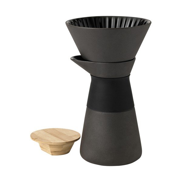 Crni moka lonac za pripremu kave od kamenine 600 ml Theo – Stelton
