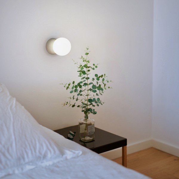 Zidna svjetiljka sive boje SULION Creta, visina 10 cm-image-1