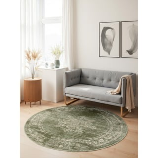 Zeleni okrugli tepih ø 120 cm Gloria Lydia – Hanse Home