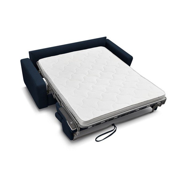 Tamno plava sklopiva sofa 195 cm Monaco – Bobochic Paris-image-4