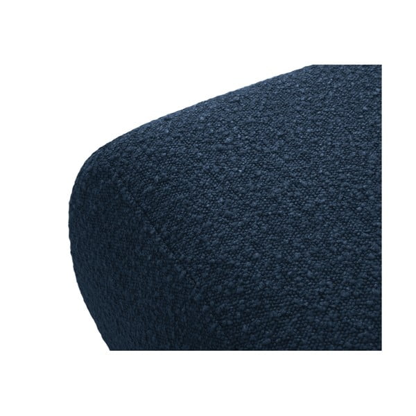 Tamno plavi tabure od bouclé tkanine Molino – Micadoni Home-image-2