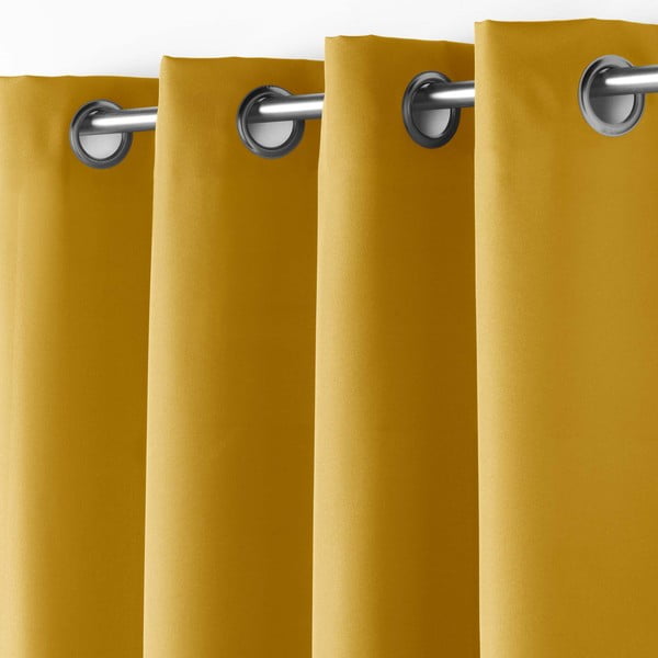Žuta  zavjesa 140x180 cm Essentiel – douceur d'intérieur-image-1