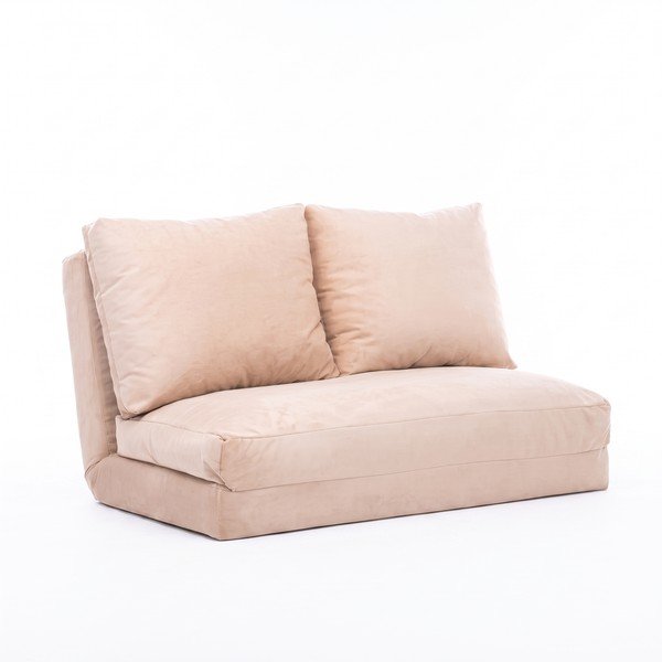 Krem sklopiva sofa 120 cm Taida – Balcab Home