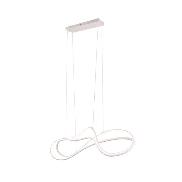 Bijela LED viseća svjetiljka s metalnim sjenilom Nala – Trio Select-image-4