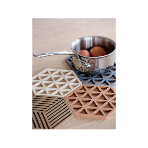 Crni silikonski podmetač za lonce Zone Triangles-image-3