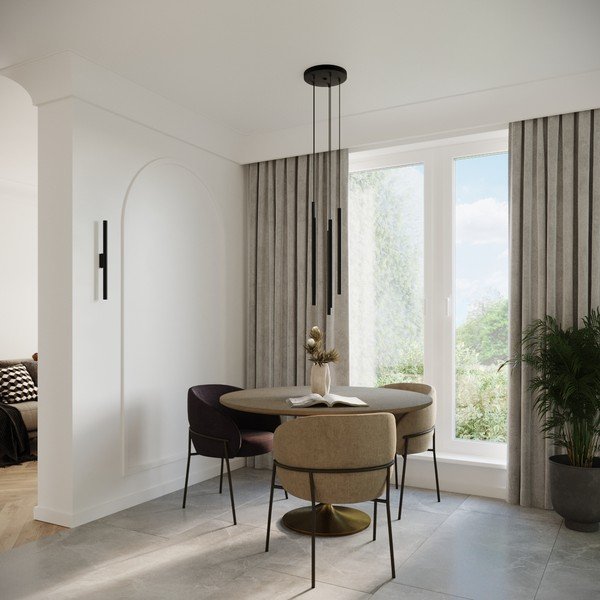 Crna metalna viseća svjetiljka ø 25 cm Fideus – Sollux-image-3