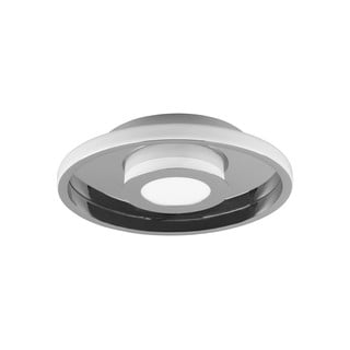 Metalna LED stropna svjetiljka u sjajnoj srebrnoj boji ø 30 cm Ascari - Trio