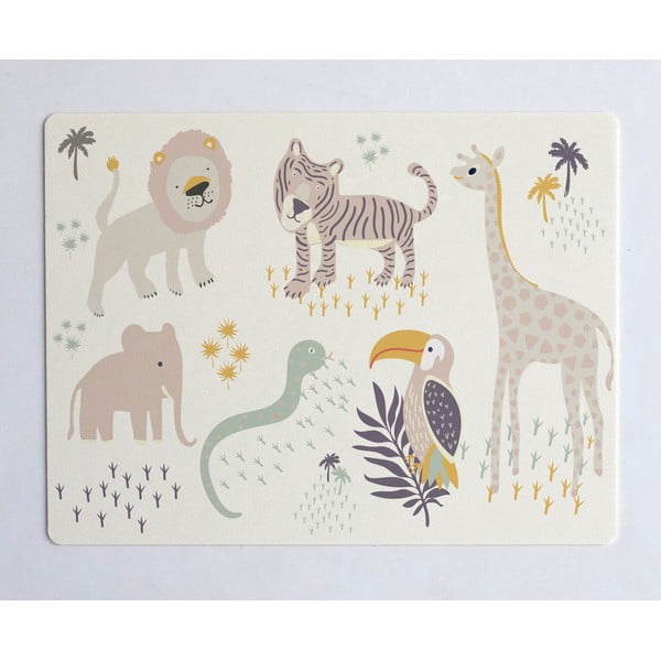 Bež podloga za stol The Wild Hug Africa, 55 x 35 cm