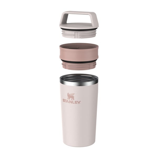 Svijetlo ružičasta termo šalica od nehrđajućeg čelika 350 ml Café-To-Go Rose Quartz – Stanley-image-3