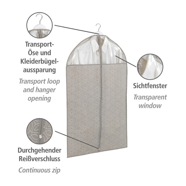 Bež navlaka za odijelo Wenko Business, 100 x 60 cm-image-4