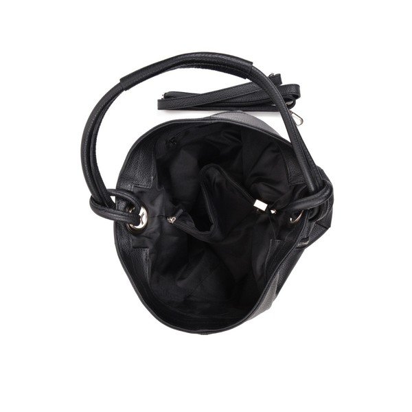 Crna kožna torbica Anna Luchini Smiela-image-2