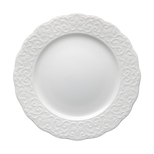 Bijeli porculanski desertni tanjur Brandani Gran Gala, ø 21 cm