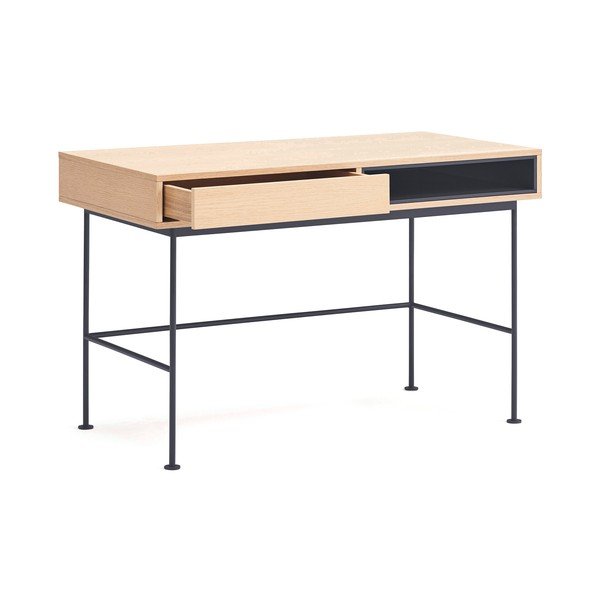 Radni stol s pločom stola u dekoru hrasta 60x120 cm Yoko – Teulat-image-2