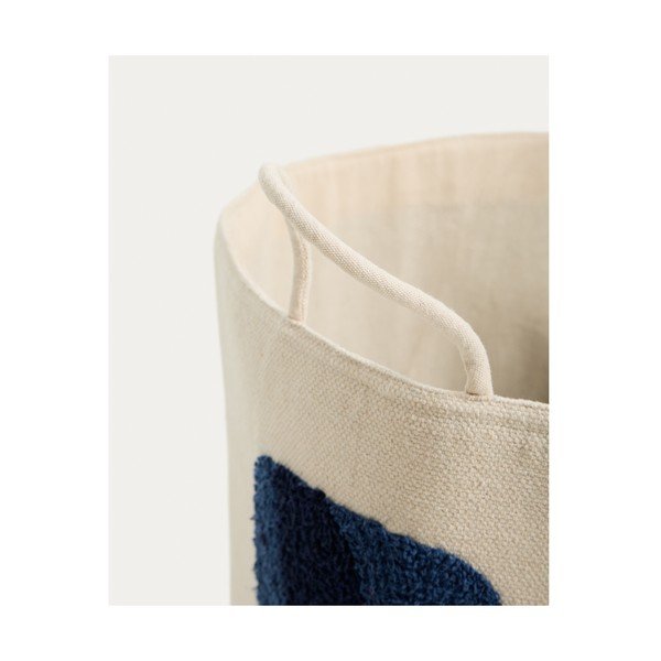 Tekstilna dječja kutija za pohranu boje slonovače ø 45x30 cm Tandani – Kave Home-image-3