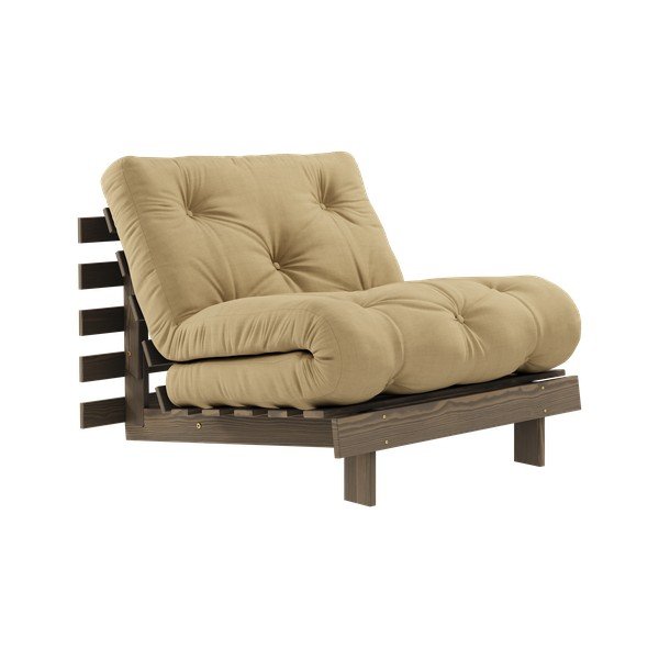 Senf žuta/bež fotelja Roots – Karup Design