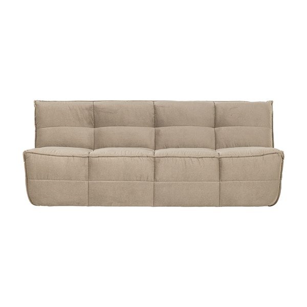 Bež baršunasti sofa 204 cm Cluster – vtwonen