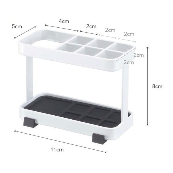 Bijeli držač za četkice i pastu za zube YAMAZAKI Tower-image-2