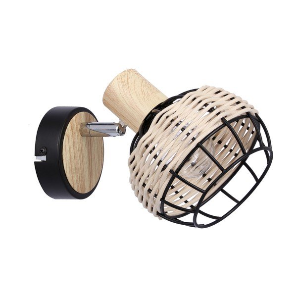 Crna/krem zidna lampa ø 12 cm Tajga – Candellux Lighting-image-2