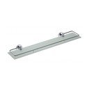 Mjedena kupaonska polica u srebrnoj boji Sapho X-Round, širine 60 cm