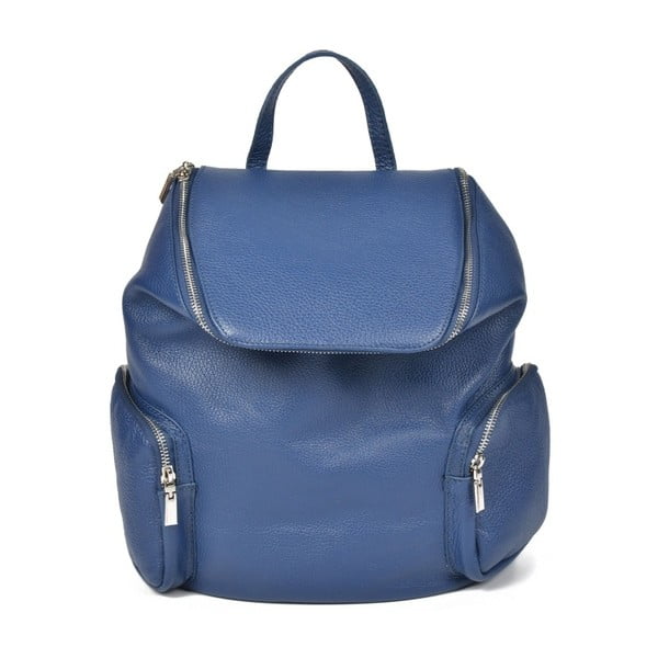 Luisa Vannini Amedea plavi kožni ruksak